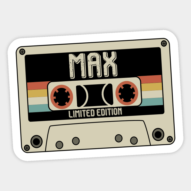 Max - Limited Edition - Vintage Style Sticker by Debbie Art